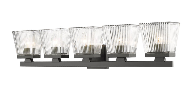 1936-5V-MB - Astor 5 Light 36" Vanity - Matte Black