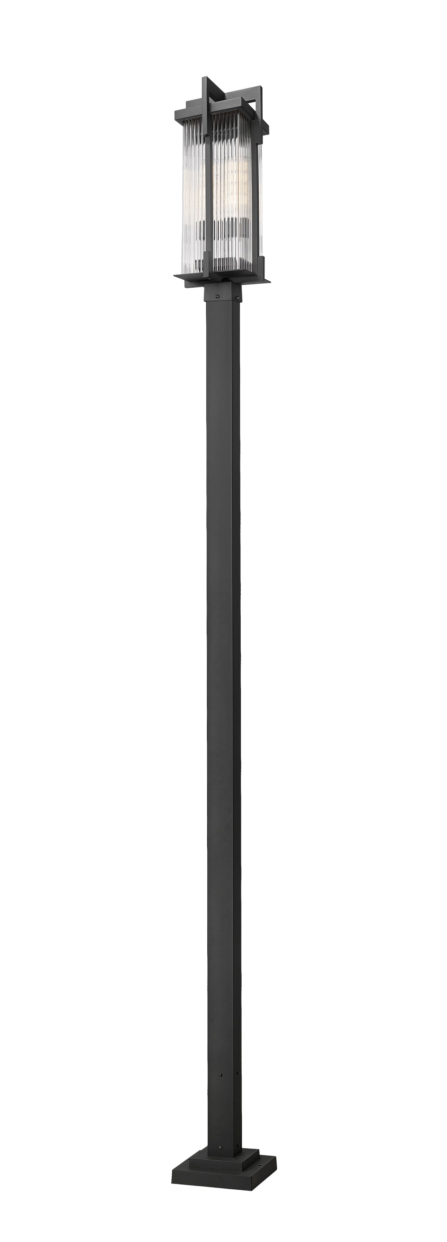 5031PHBS-536P-BK - Fortis 2 Light 119" Post Light - Sand Black