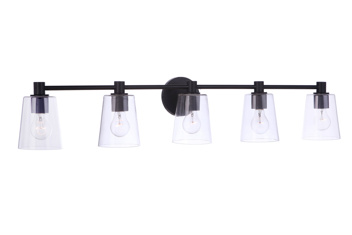 12642FB5 - Emilio 5 Light 42" Wide Vanity Light - Flat Black