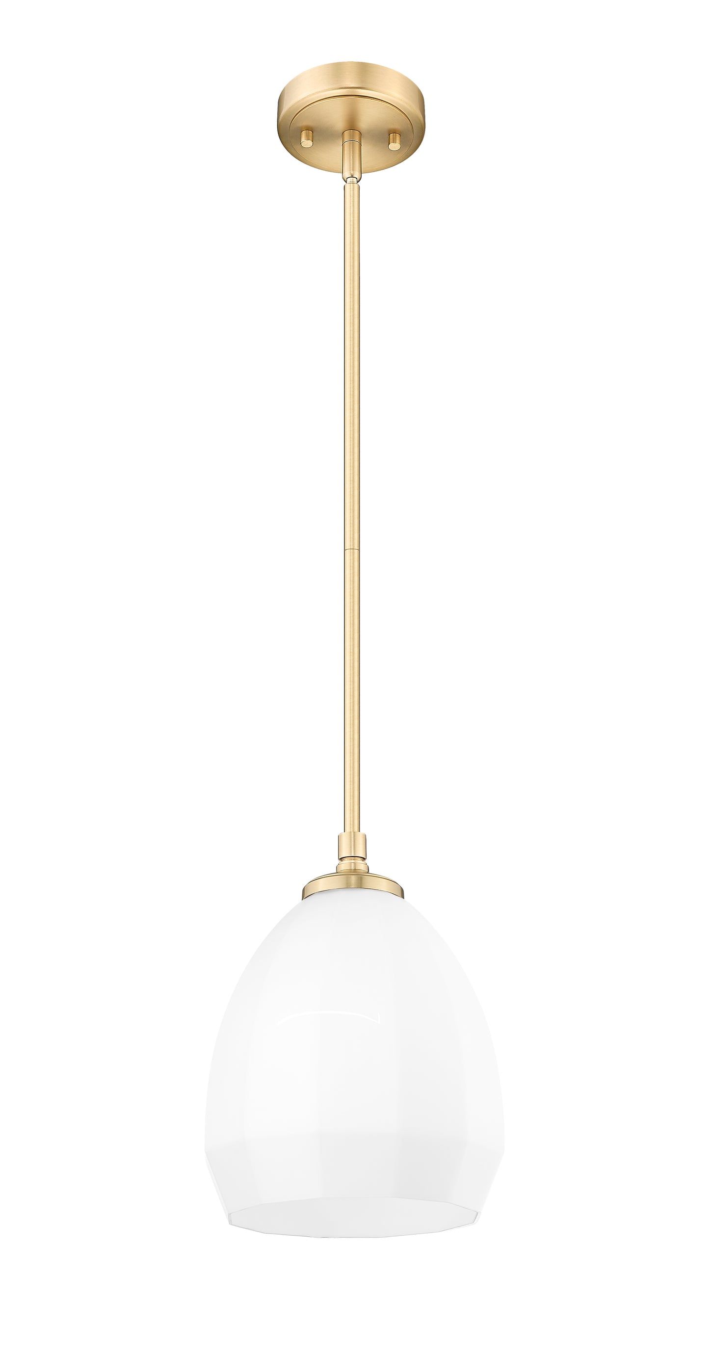 7004P8-MGLD - Oren 1 Light 8" Pendant - Modern Gold