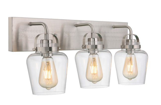 53503-BNK - Trystan 3 Light 22" Wide Vanity Light - Brushed Nickel