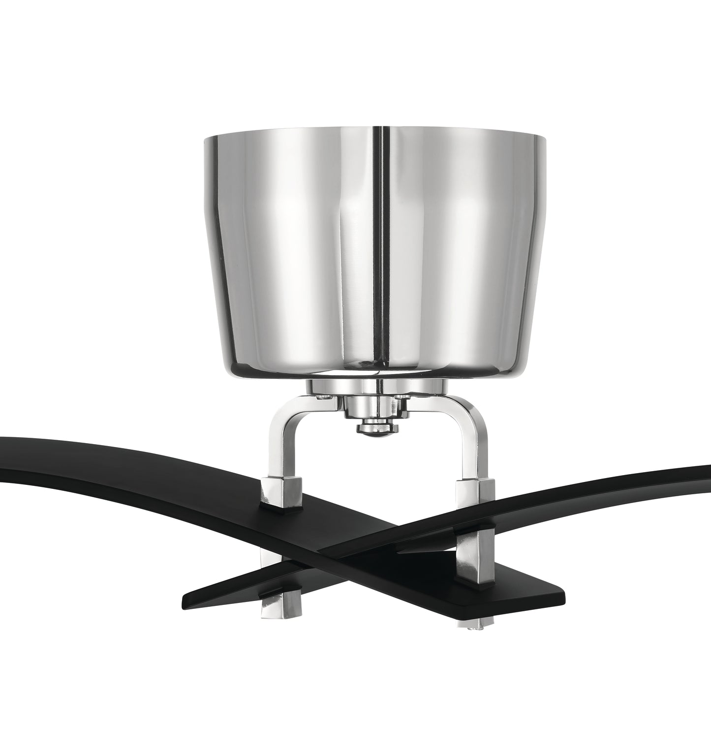 TRN52FBPLN2 - Tern 52" 2 Blade Ceiling Fan - Flat Black / Polished Nickel