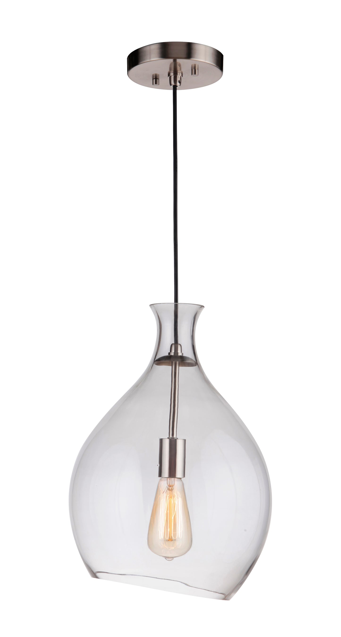 P951BNK1 - 1 Light 11.3" Wide Pendant - Brushed Nickel