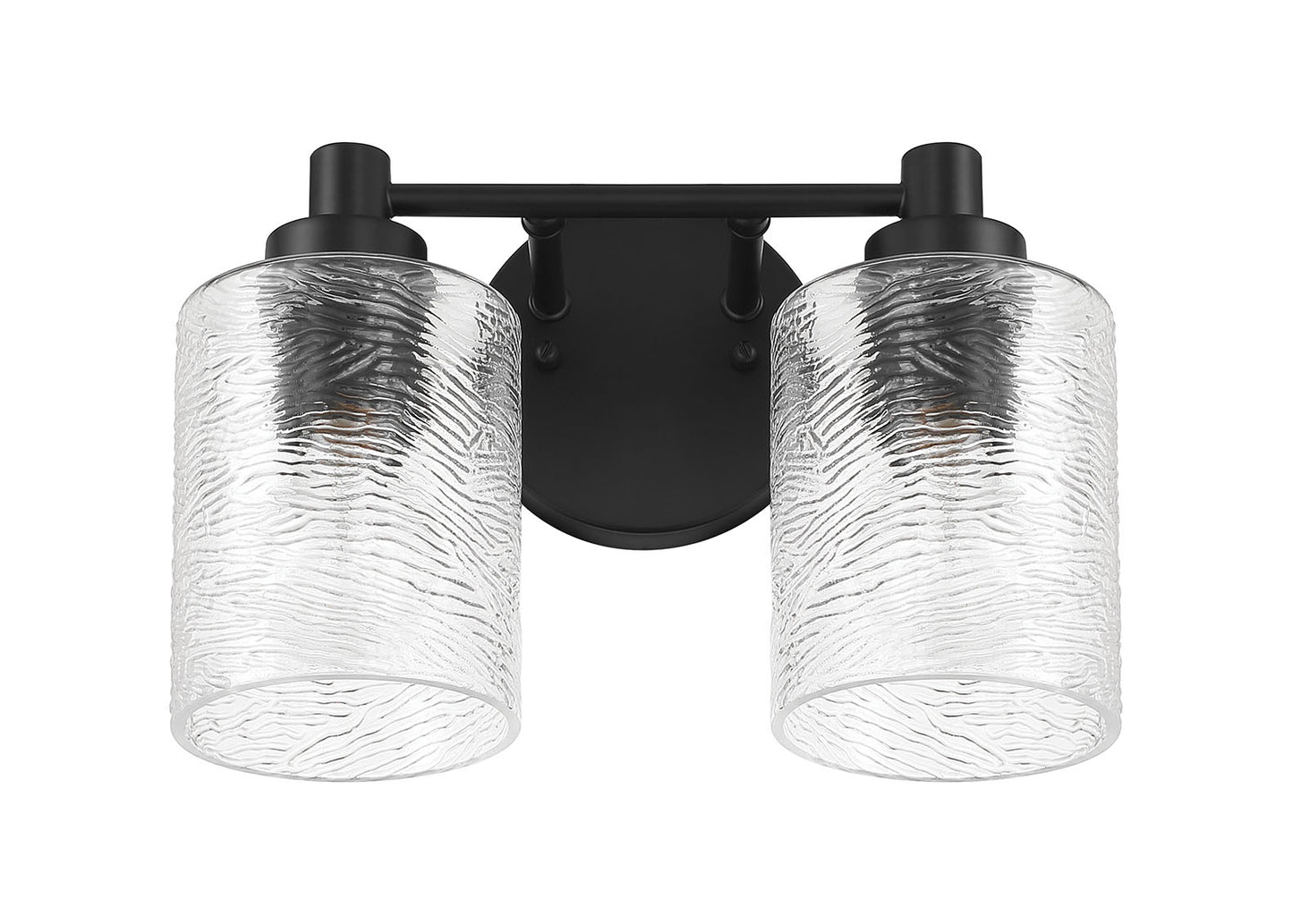 60202-FB - Lyndsey 2 Light 12.38" Wide Vanity Light - Flat Black