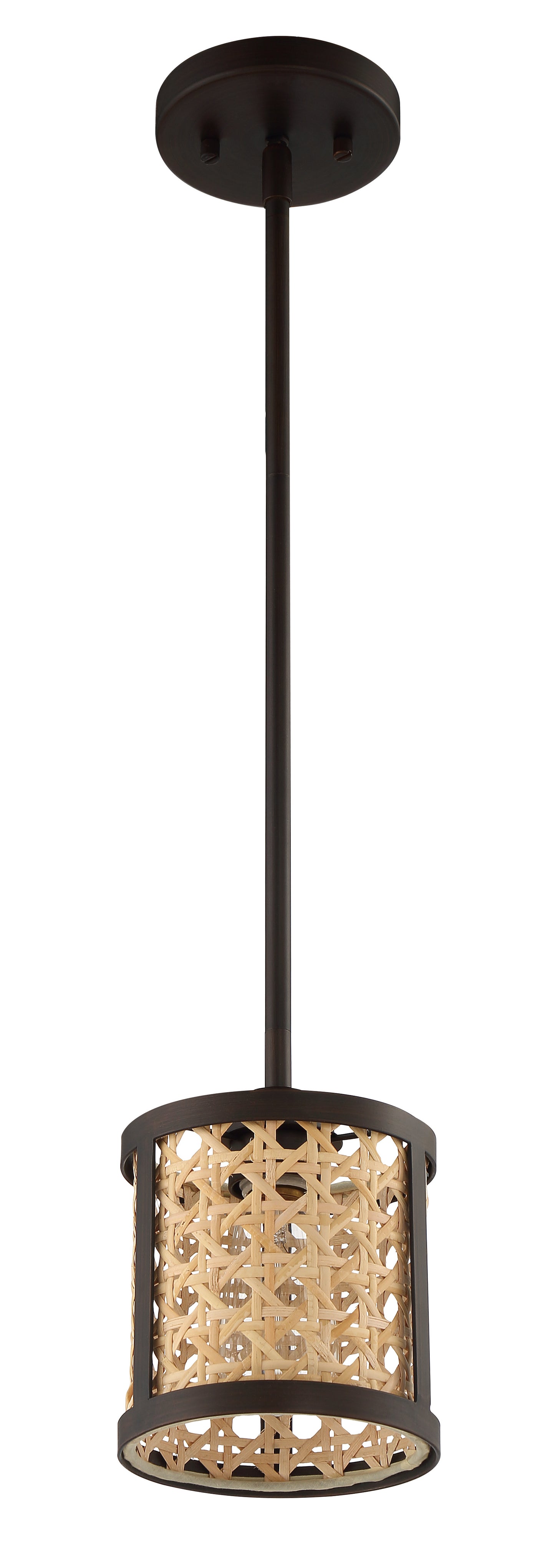54591-ABZ - Malaya 1 Light 6" Wide Mini Pendant - Aged Bronze Brushed