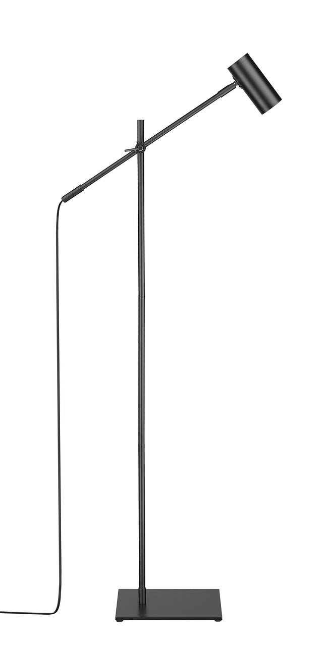 814FL-MB - Calumet 1 Light Floor 48" Lamp - Matte Black