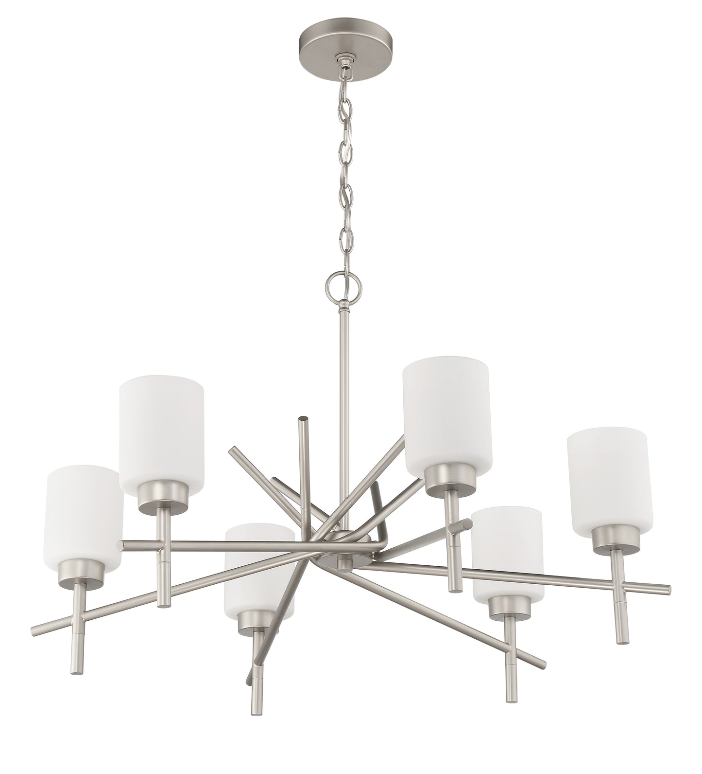 54626-SN - Cadence 6 Light 32" Wide Chandelier - Satin Nickel