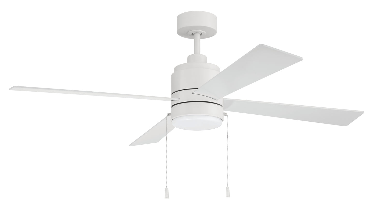 EMCY52W4-PC - Energy Star McCoy 52" 4 Blade Ceiling Fan 52" 4 Blade Ceiling Fan with Light Kit - White