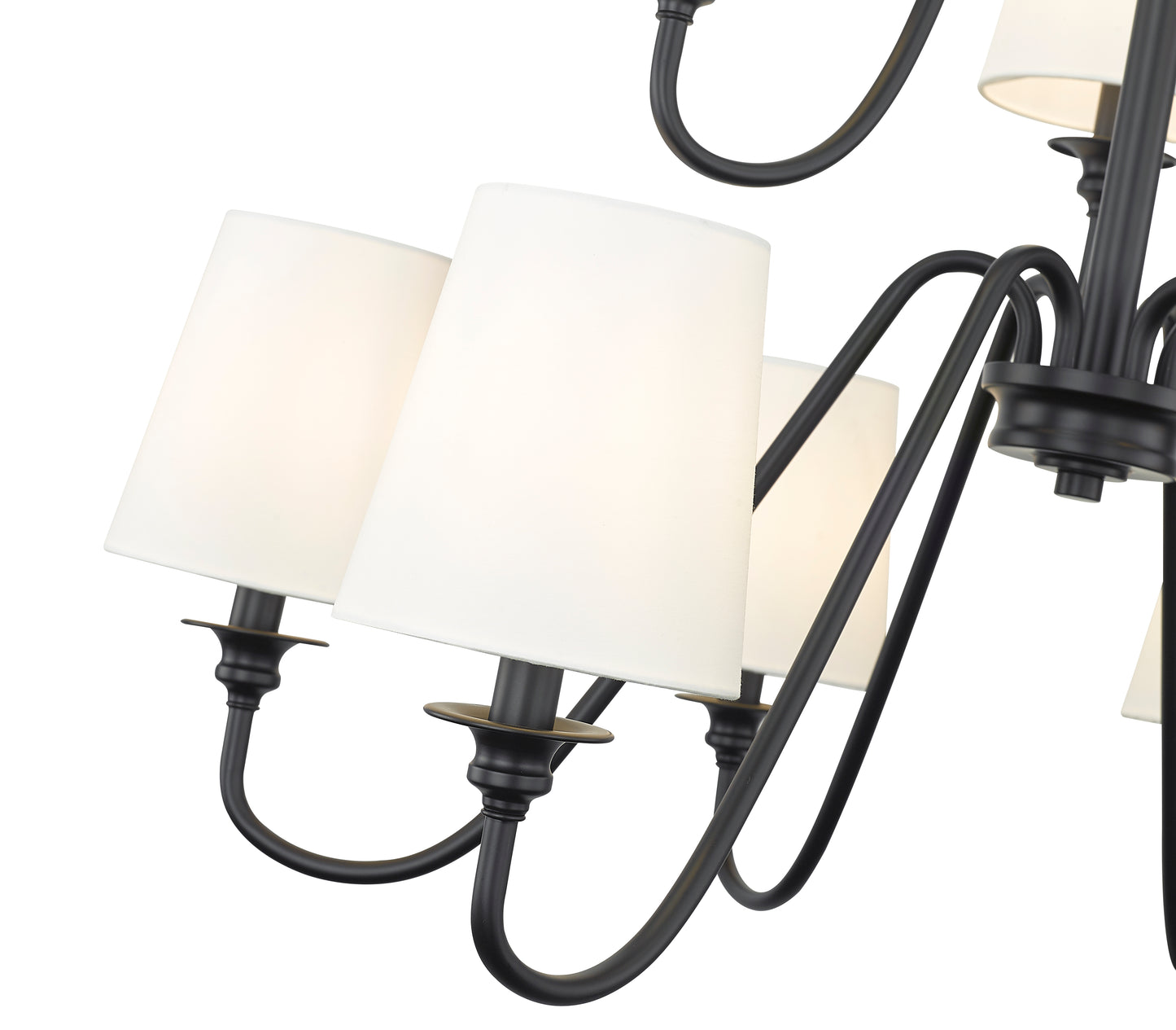 7509-9-32MB - Gianna 9 Light 32" Chandelier - Matte Black