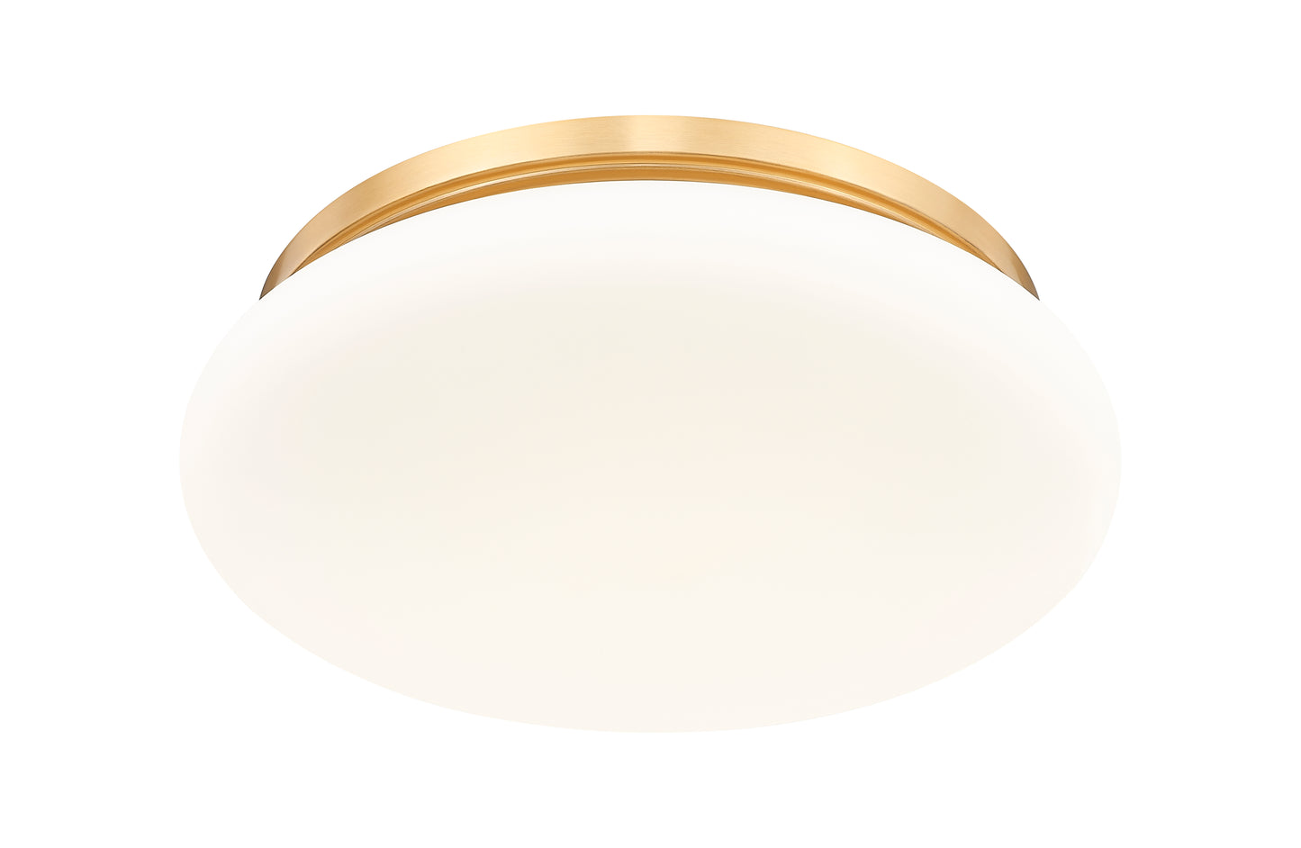 1025F16-MGLD-LED - Soleil 1 Light Flush 16" Mount - Modern Gold