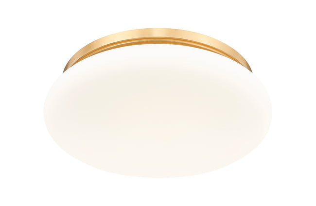 1025F16-MGLD-LED - Soleil 1 Light Flush 16" Mount - Modern Gold