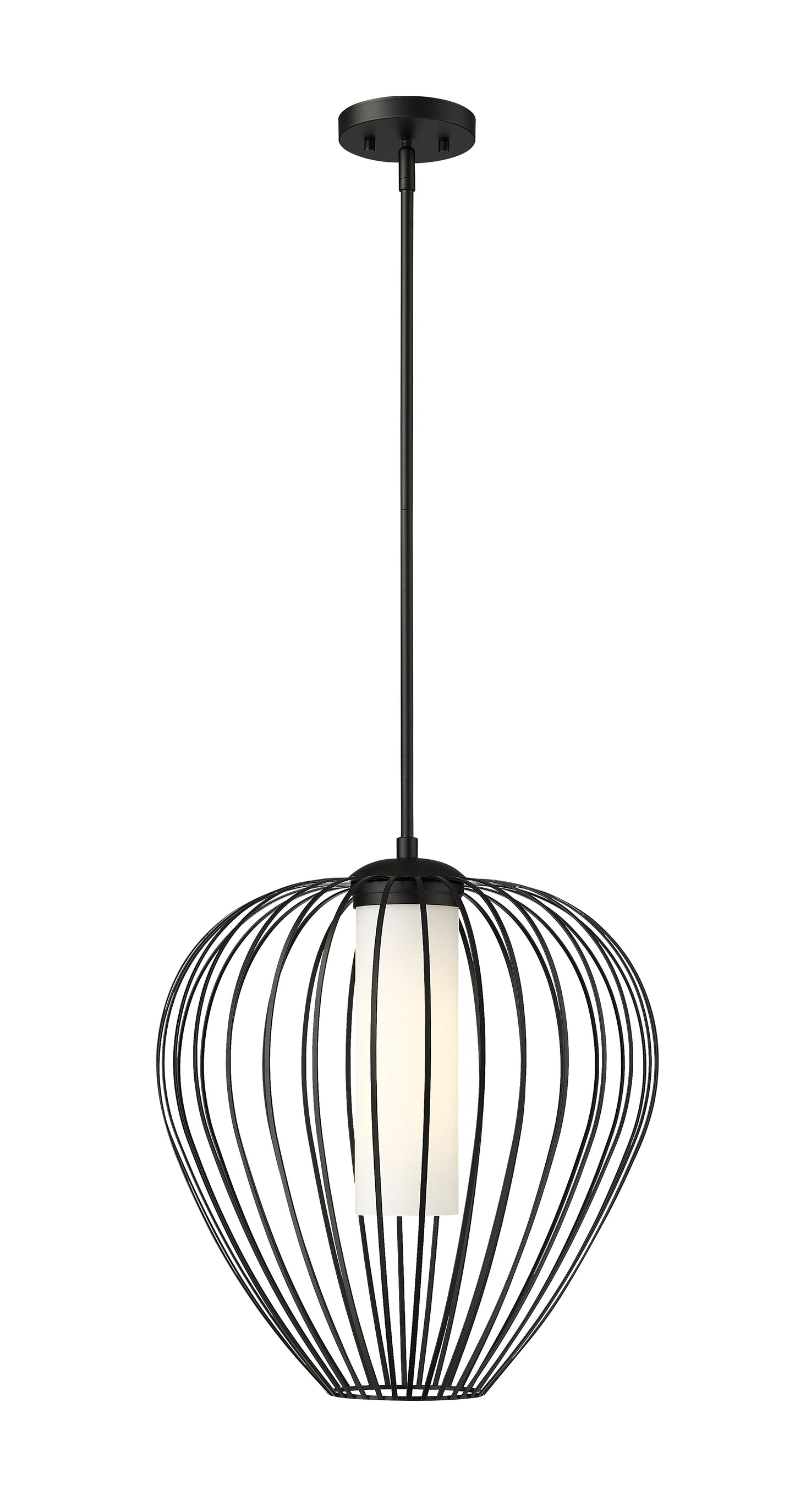 7507-18MB - Savanti 1 Light 18" Pendant - Matte Black