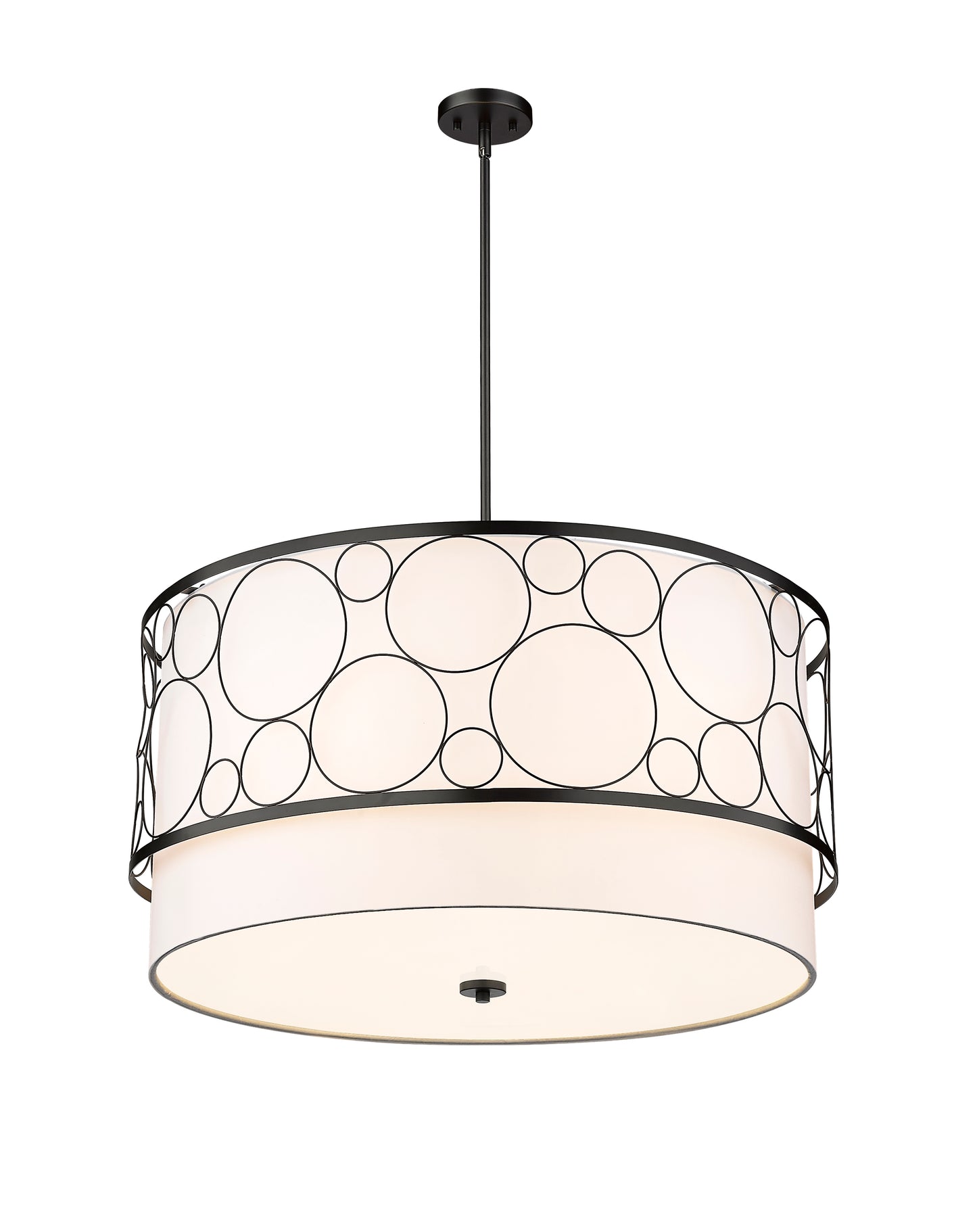 197-32MB - Kendall 5 Light 32" Chandelier - Matte Black