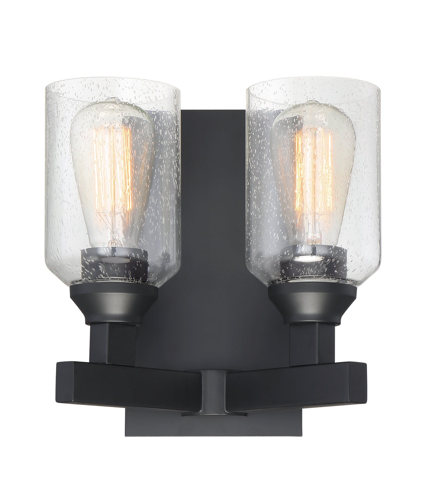 53162-FB - Chicago 2 Light 10" High Wall Sconce - Flat Black