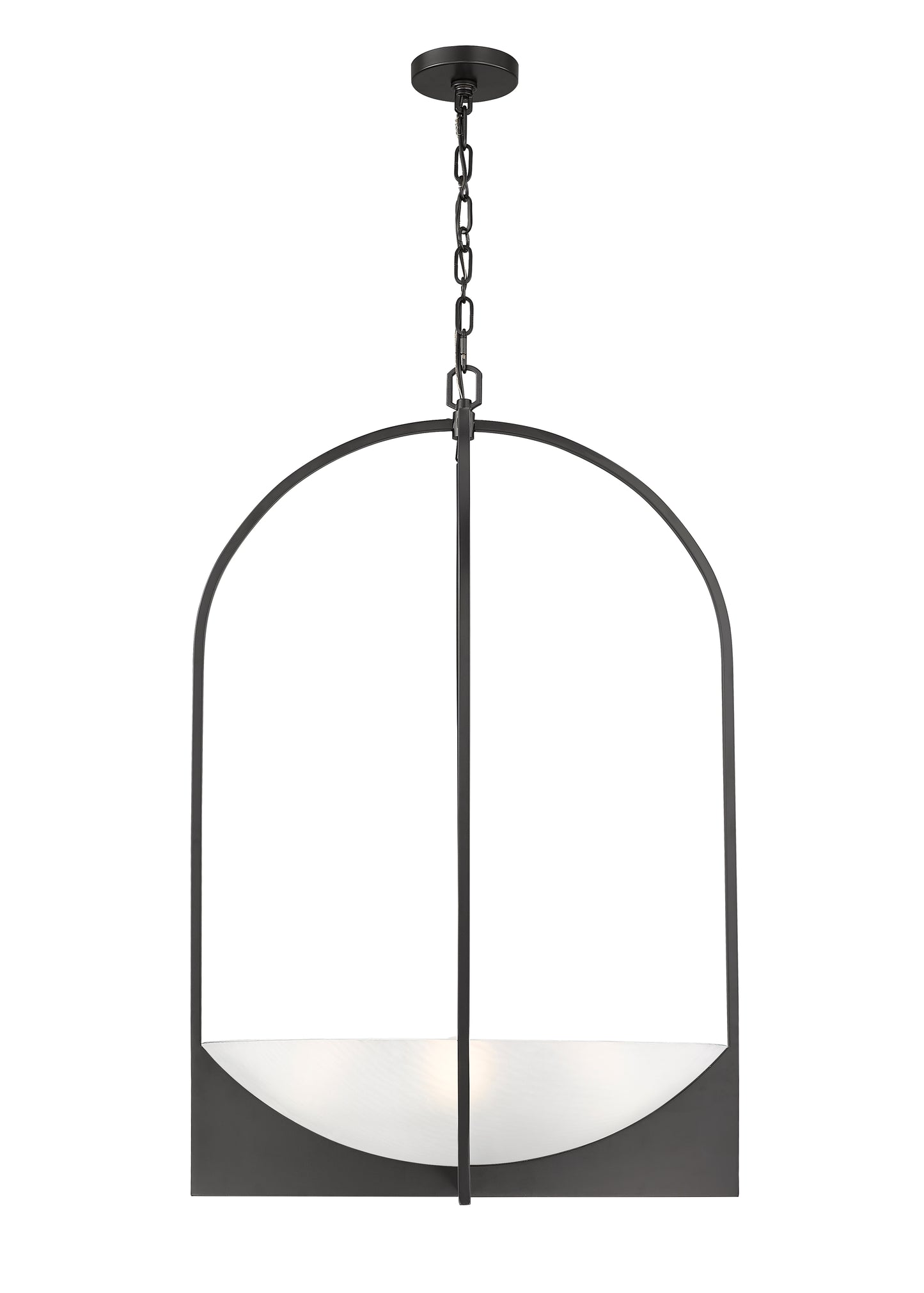 1947-38MB - Devon 6 Light 24" Chandelier - Matte Black