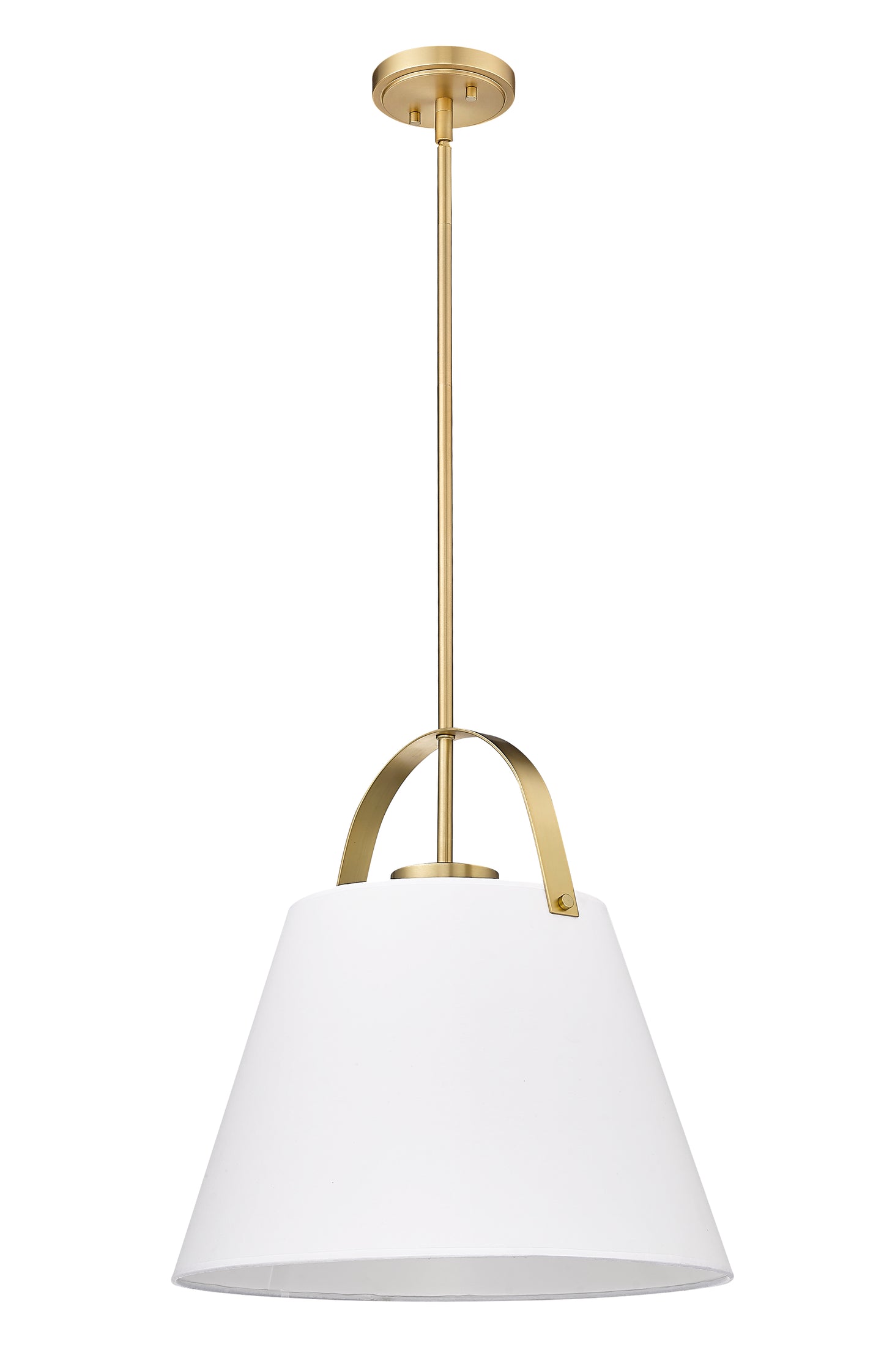 743P18-HBR - Z-Studio 1 Light 18" Pendant - Heritage Brass
