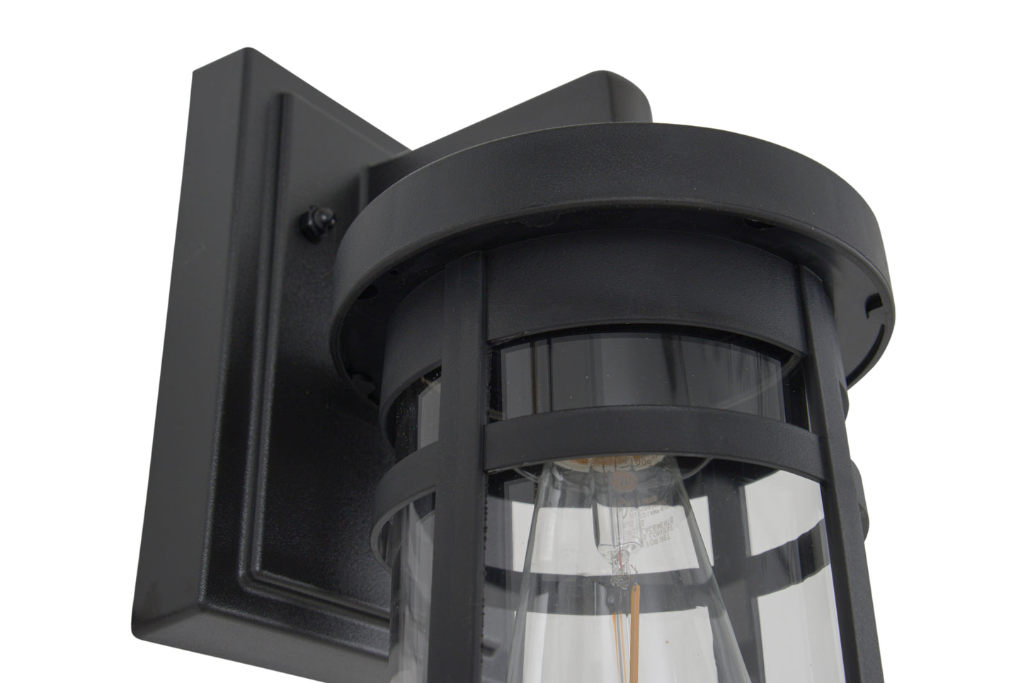 ZA2304-TB-C - Resilience Lanterns 1 Light 13" High Outdoor Wall Lantern - Textured Black