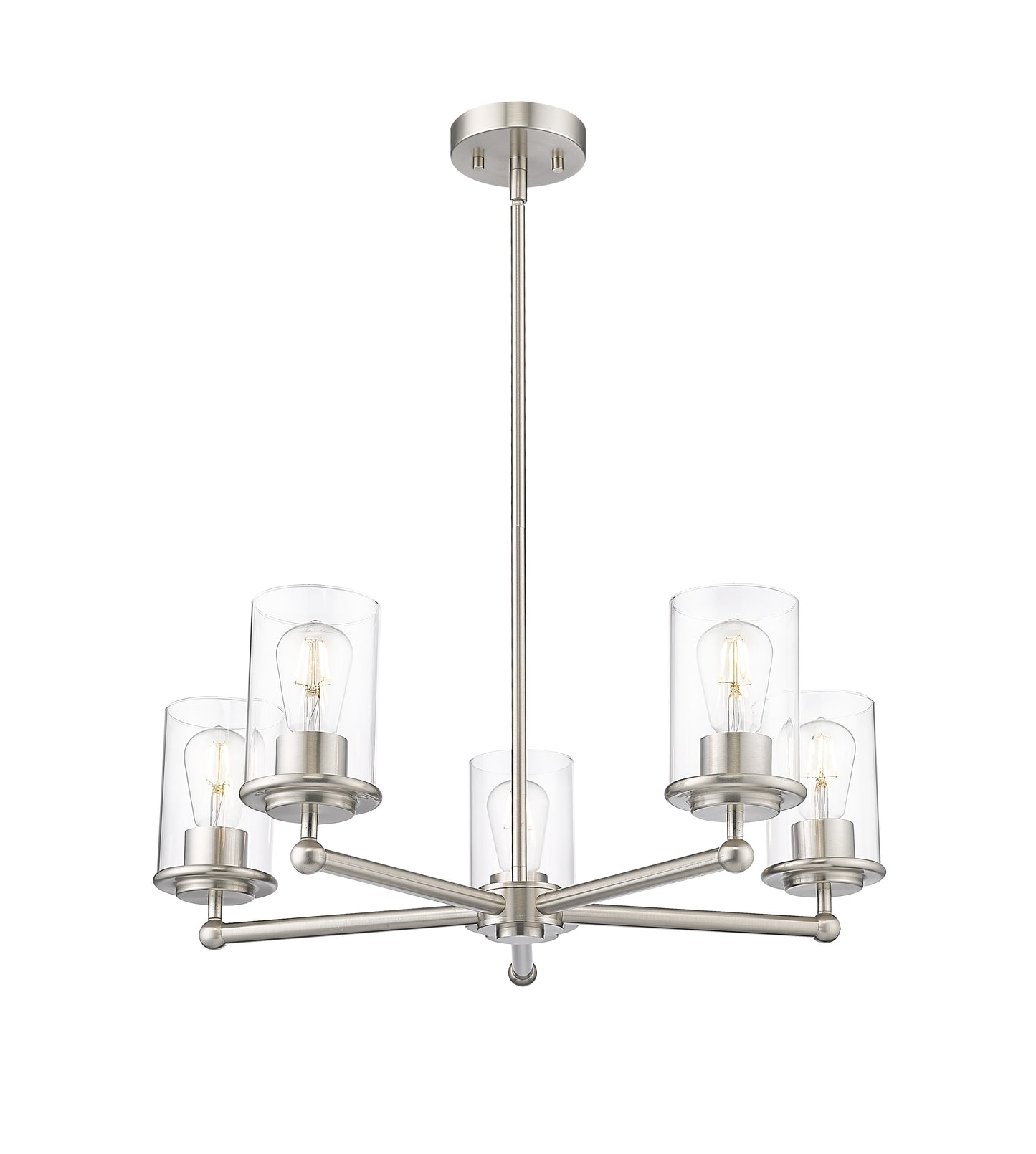 742-5BN - Thayer 5 Light 26" Chandelier - Brushed Nickel
