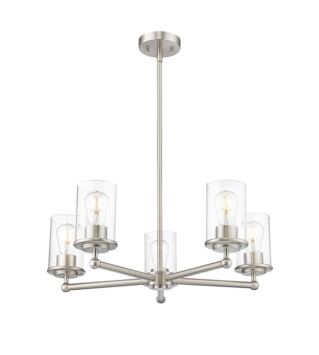 742-5BN - Thayer 5 Light 26" Chandelier - Brushed Nickel