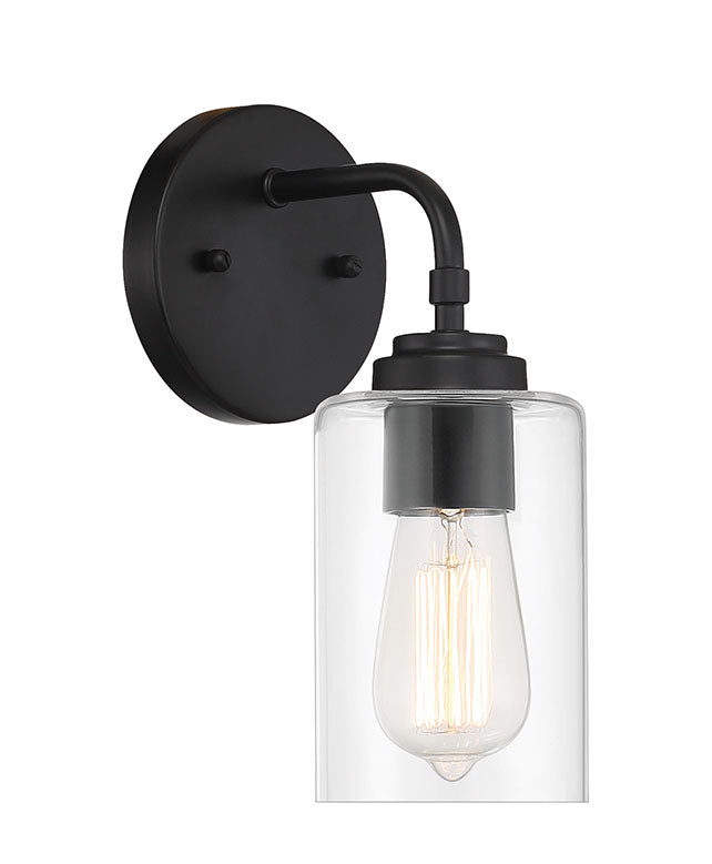 56001-FB - Stowe 1 Light 10.75" High Wall Sconce - Flat Black
