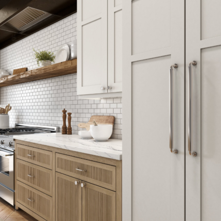 4400055 - 4" Centers - Hollywood Hills Pull - Polished Nickel