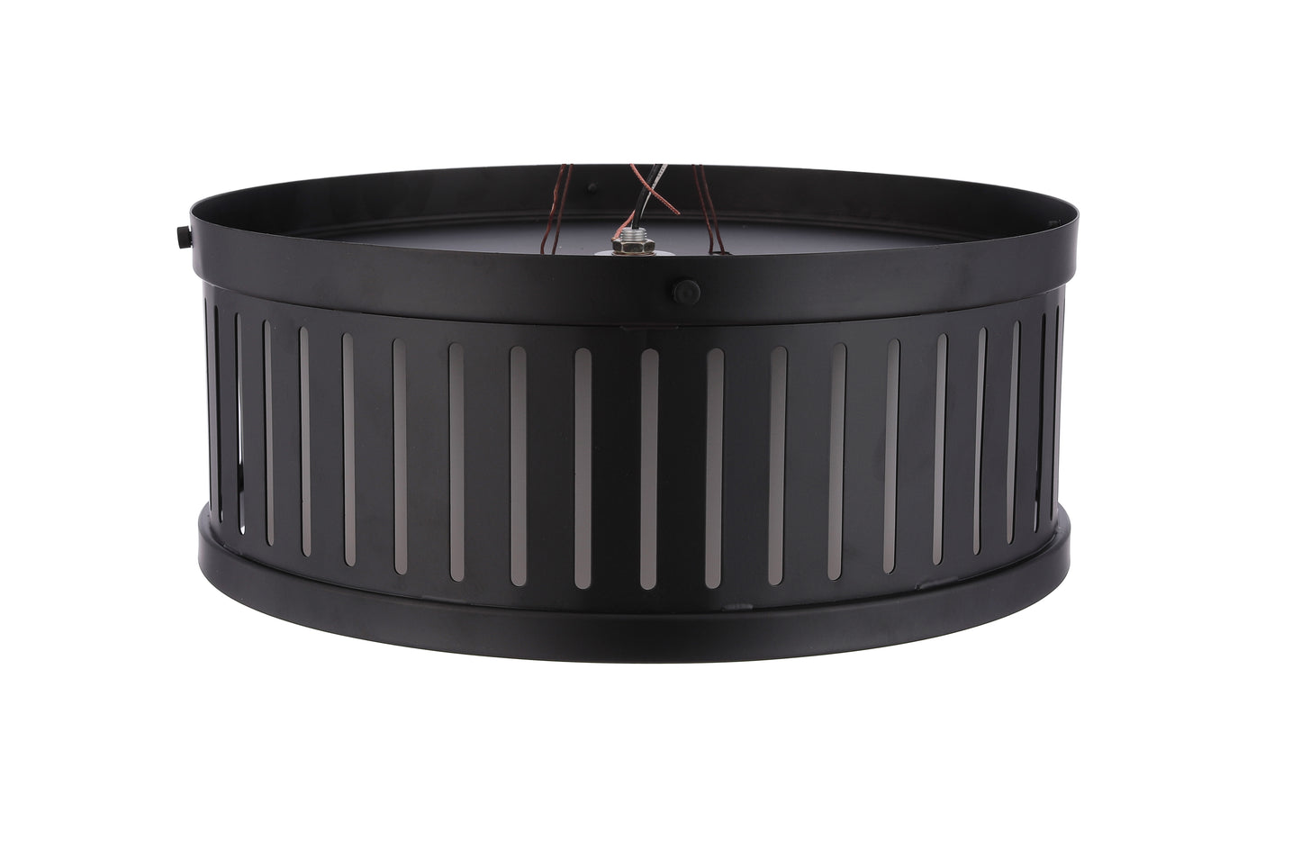 X3313-FB - Livingston 3 Light 13" Wide Flush Mount - Flat Black