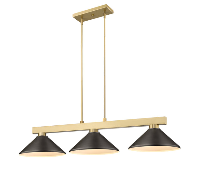 152MGLD-MBRZ - Cobalt 3 Light 50" Billiard - Modern Gold