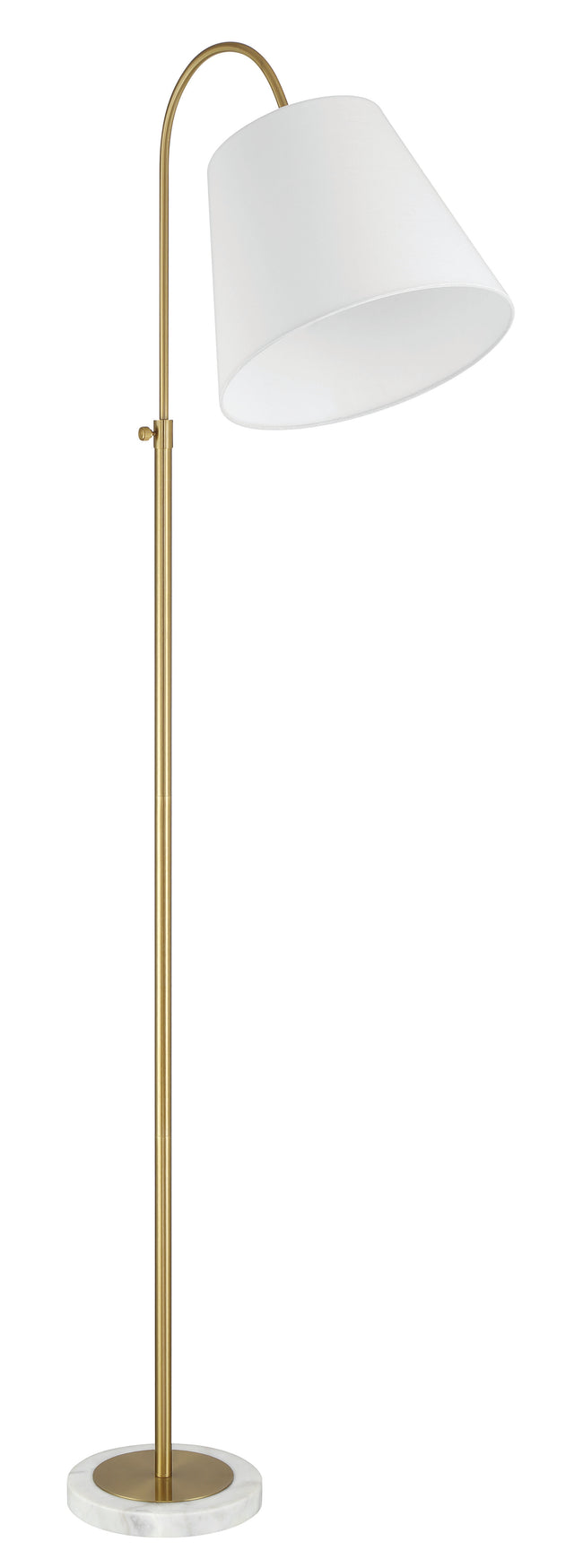 87006SB-F - Girard 1 Light 72" High Floor Lamp - Satin Brass