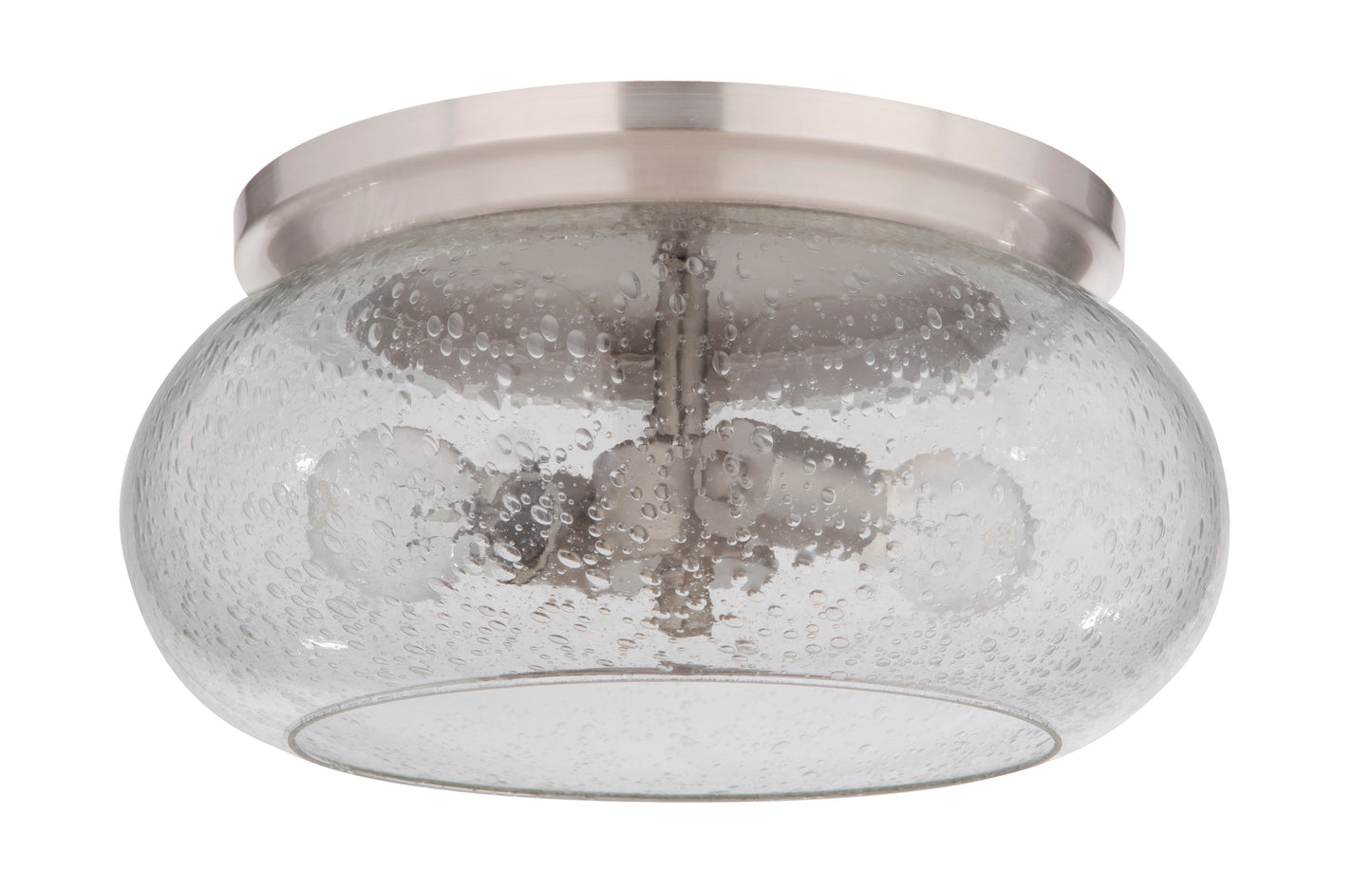 49982-BNK - Serene 2 Light 14.5" Wide Flush Mount - Brushed Nickel