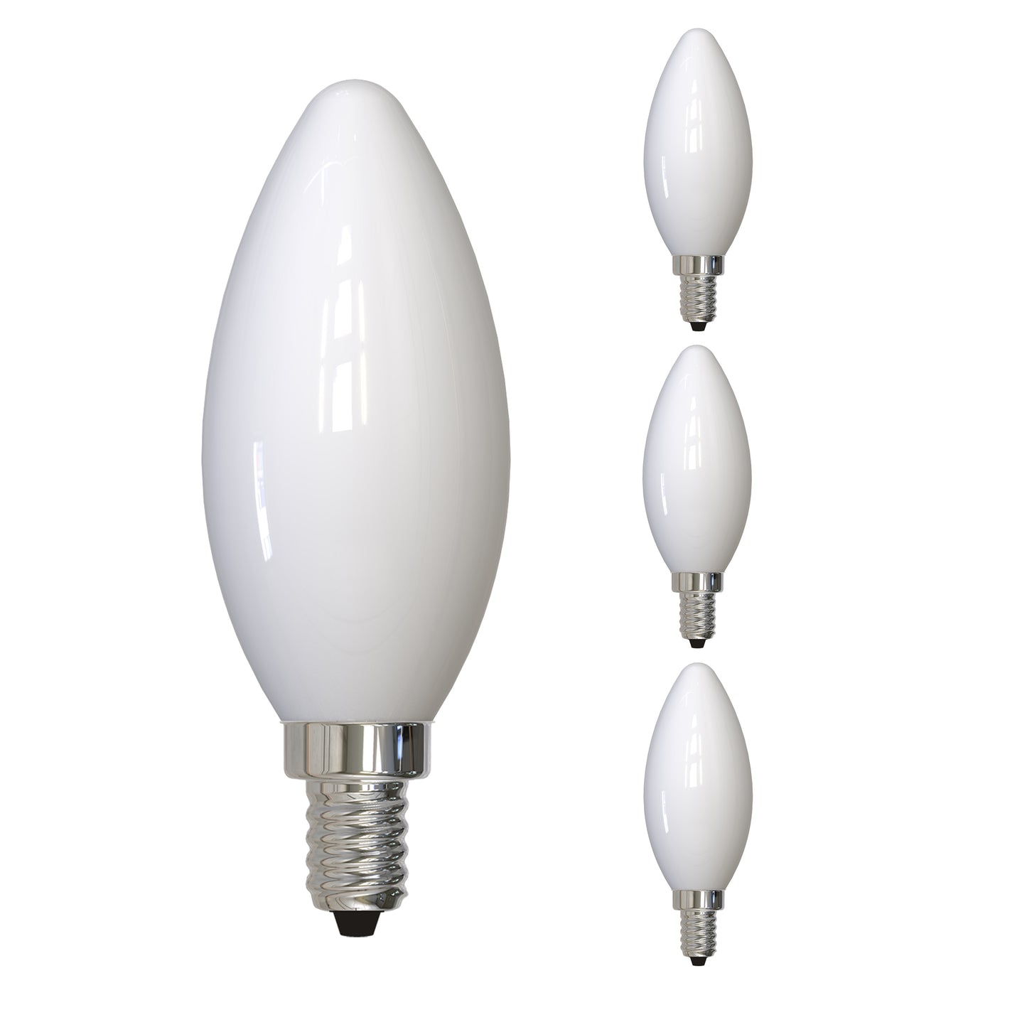 776934 - Dimmable B11 LED Candelabra Light Bulb - 5 Watt - 4000K - 4 Pack