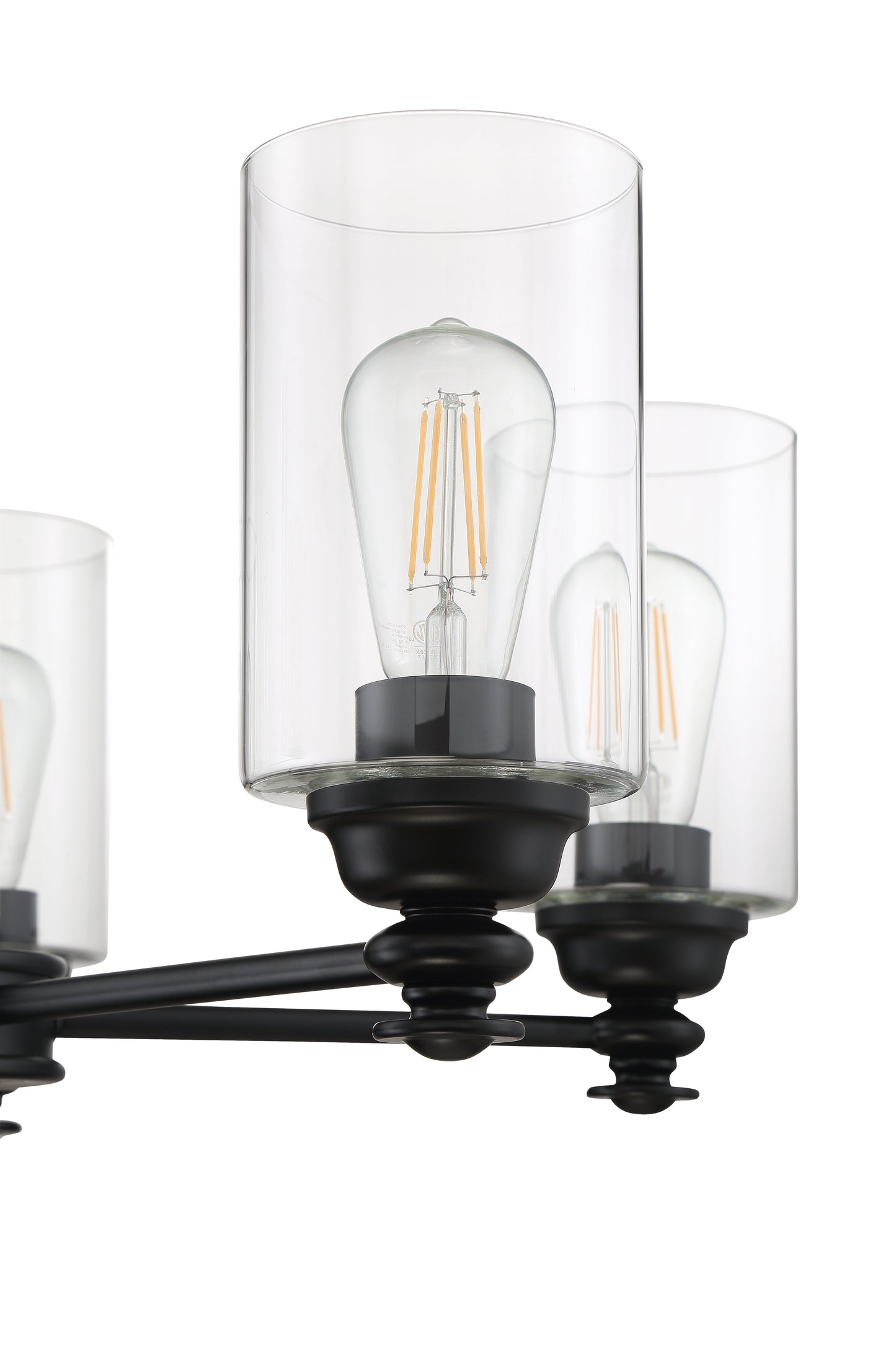 49825-FB-C - Dardyn 5 Light 25" Wide Chandelier - Flat Black
