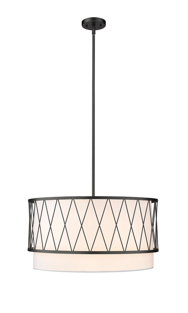 198-24MB - Dalton 4 Light 24" Pendant - Matte Black