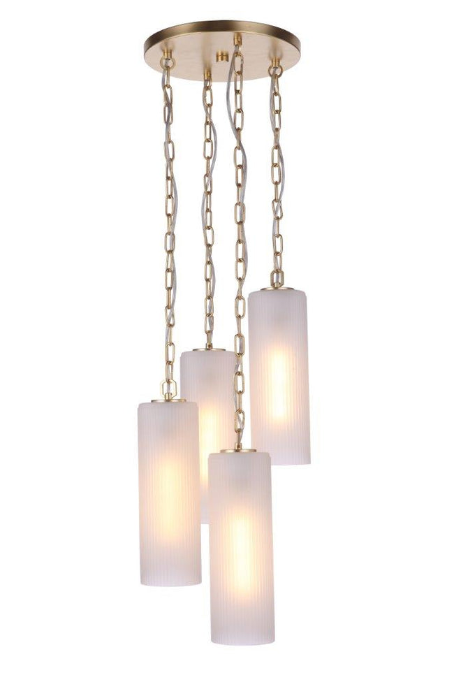 57994-SNG - Myos 4 Light 12" Wide Pendant - Sunset Gold