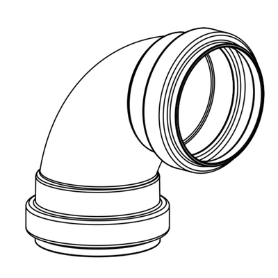gasketed 90 sewer fitting 