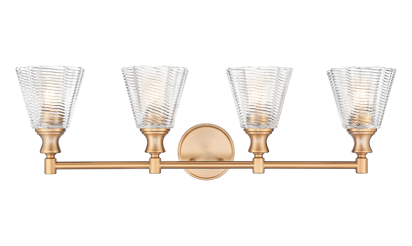 7704-4V-MGLD - Auden 4 Light 32" Vanity - Modern Gold
