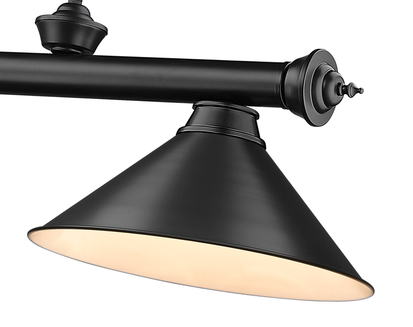 2306-3MB-MB15 - Cordon 3 Light 57" Billiard - Matte Black