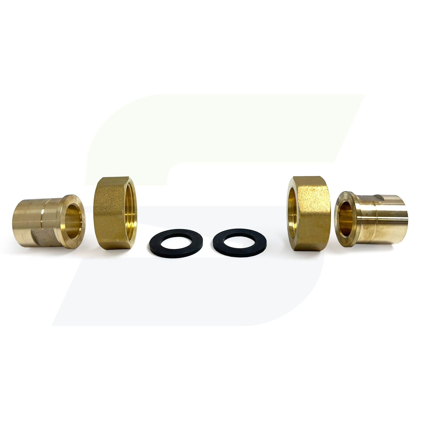 UFS-050T - 1/2" Brass Union FNPT Threaded Fitting Kit - 2 Pack