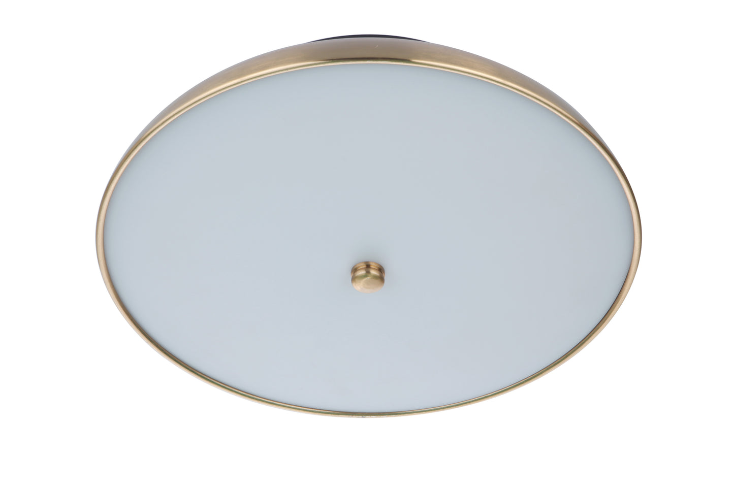 X6813-FBSB-LED - Soul 1 Light 12.5" Wide Flush Mount - Flat Black / Satin Brass