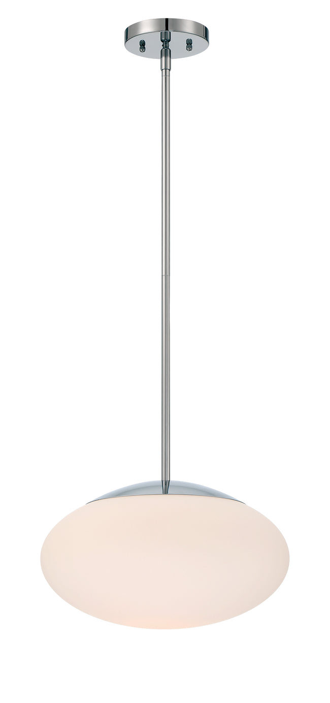 56894-CH-WG - Gaze 1 Light 14" Wide Pendant - Chrome