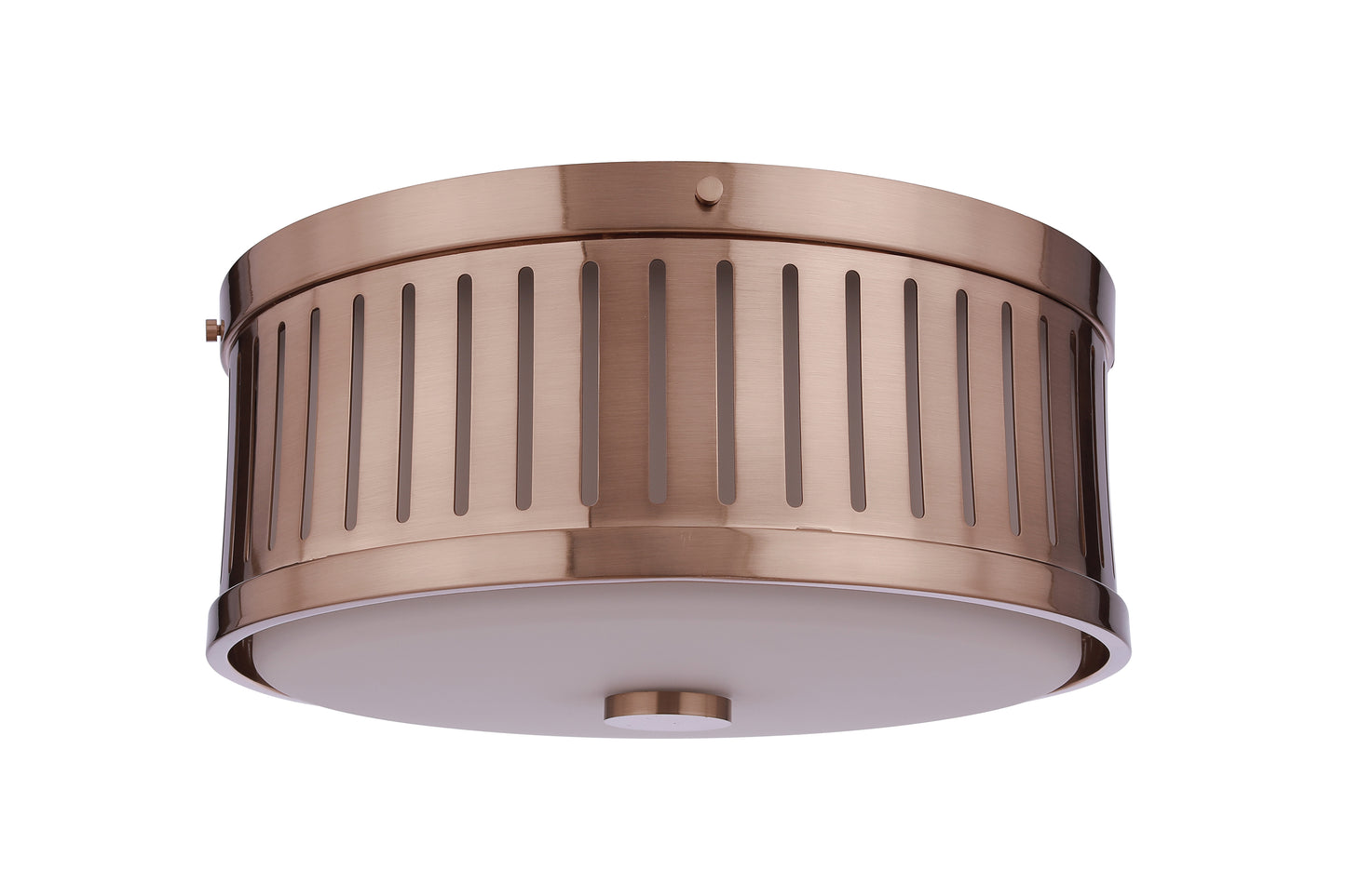 X3313-SB - Livingston 3 Light 13" Wide Flush Mount - Satin Brass