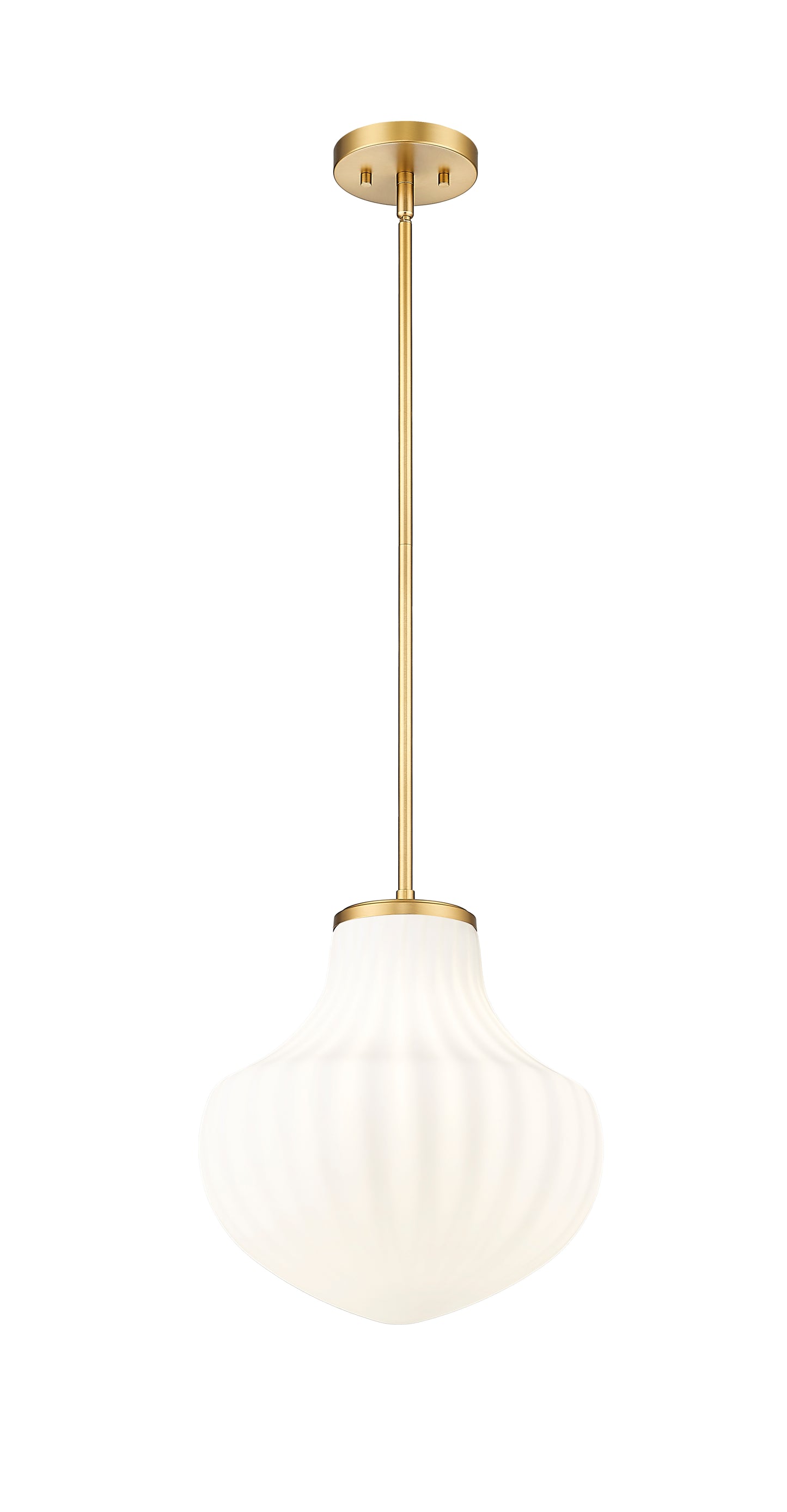 7512P13-MGLD - Newbury 1 Light 13" Pendant - Modern Gold