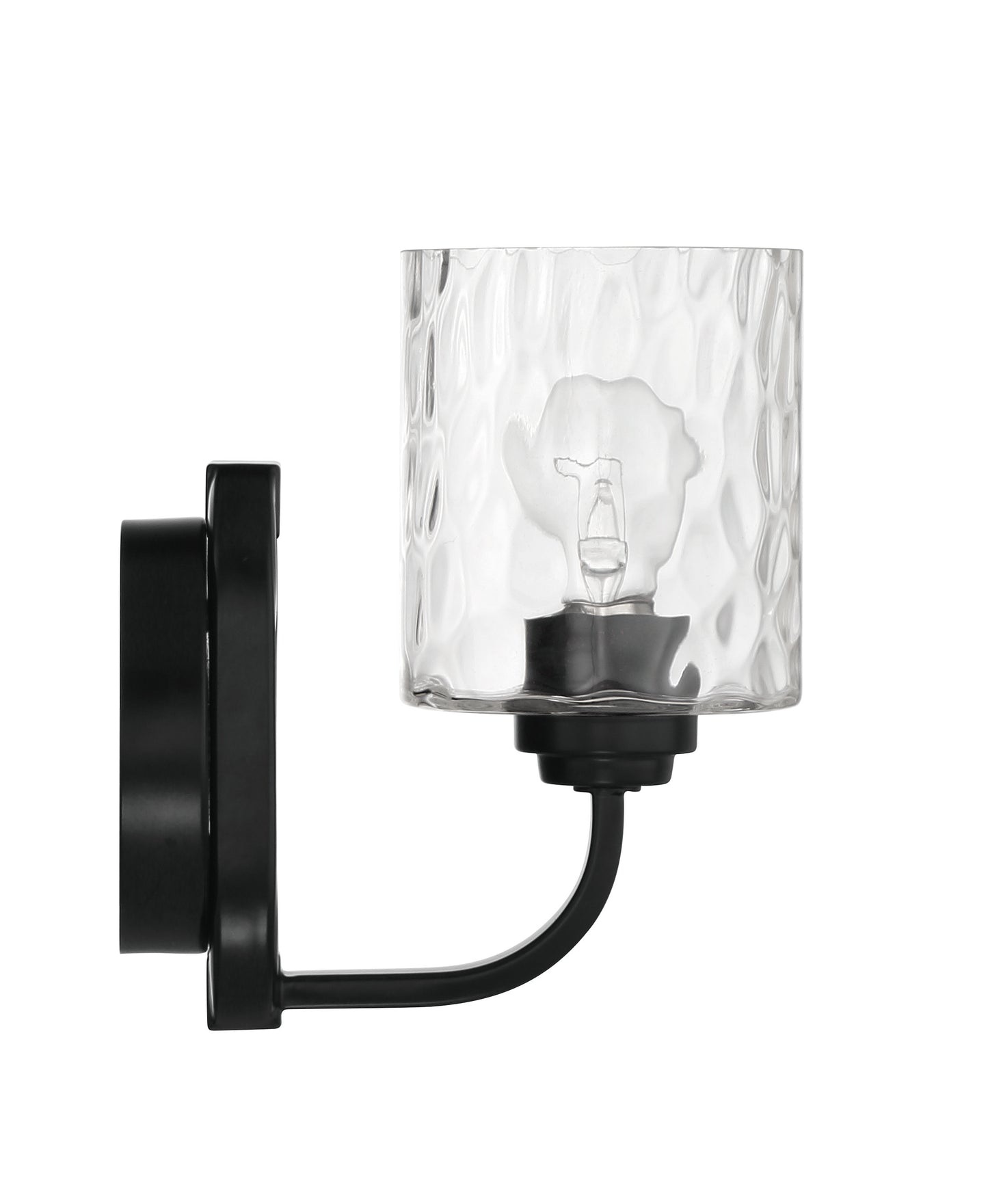 54261-FB - Collins 1 Light 9" High Wall Sconce - Flat Black