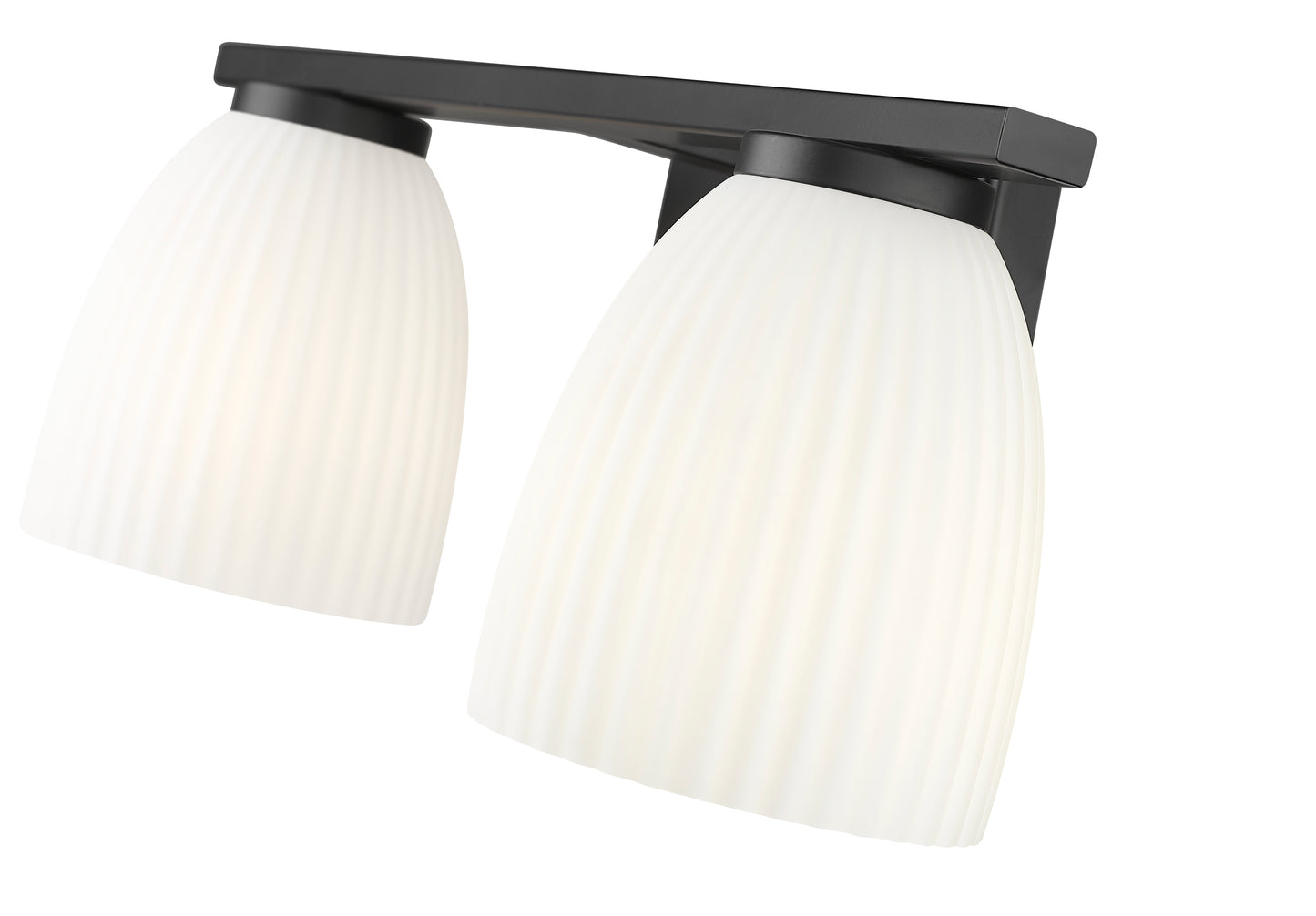 7518-2V-MB - Naya 2 Light 16" Vanity - Matte Black