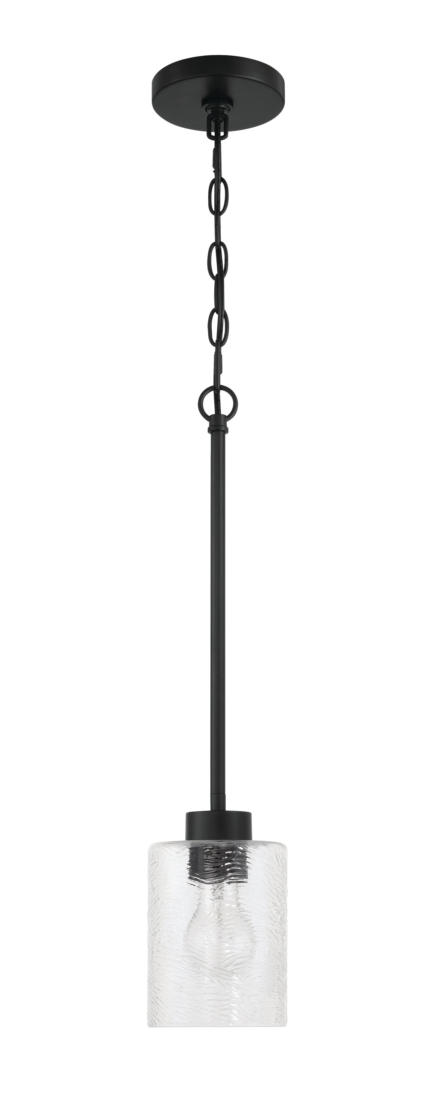 60291-FB - Lyndsey 1 Light 5" Wide Mini Pendant - Flat Black