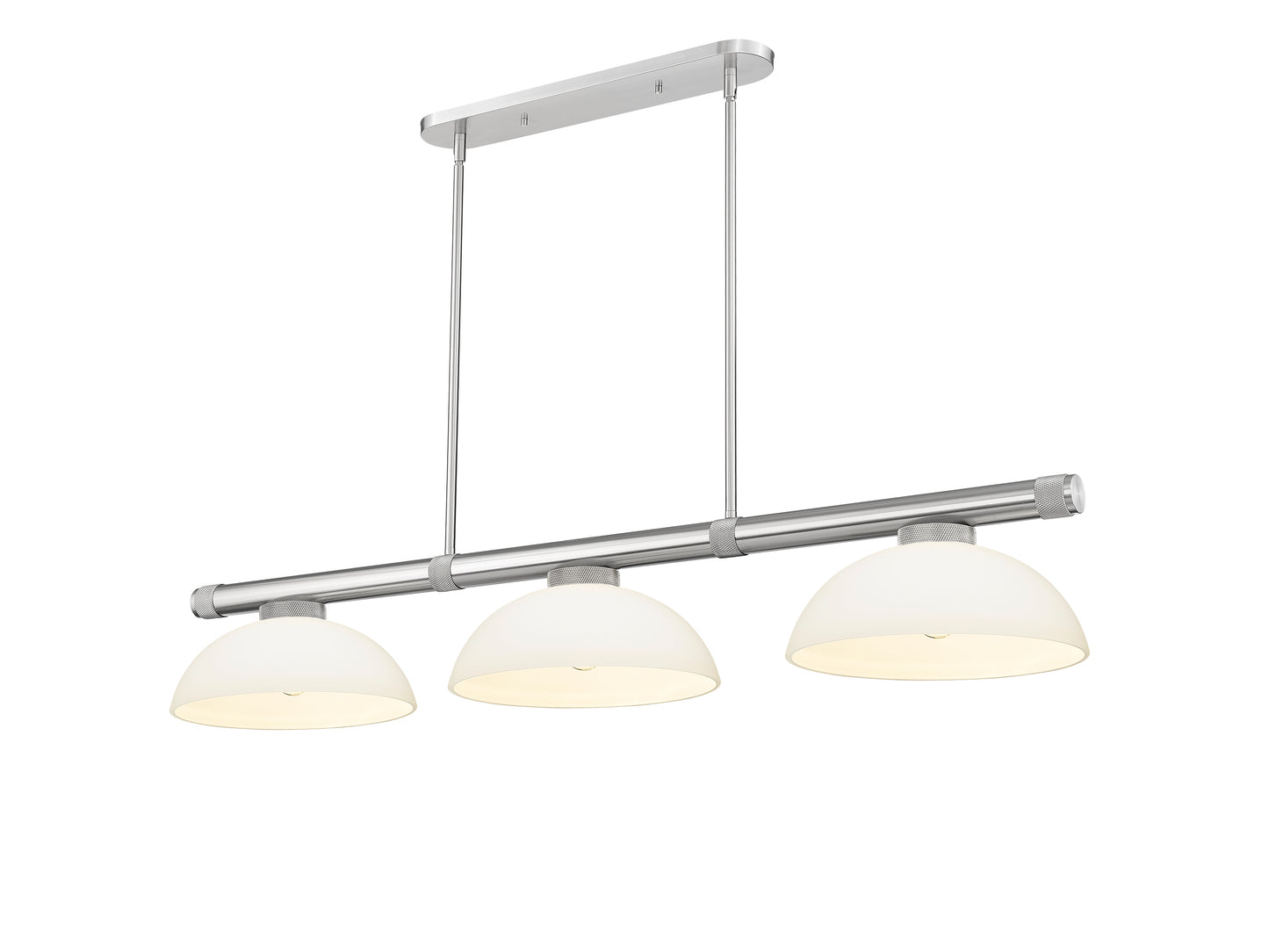 3050-3BN-DMO14 - Vanguard 3 Light 58" Billiard - Brushed Nickel