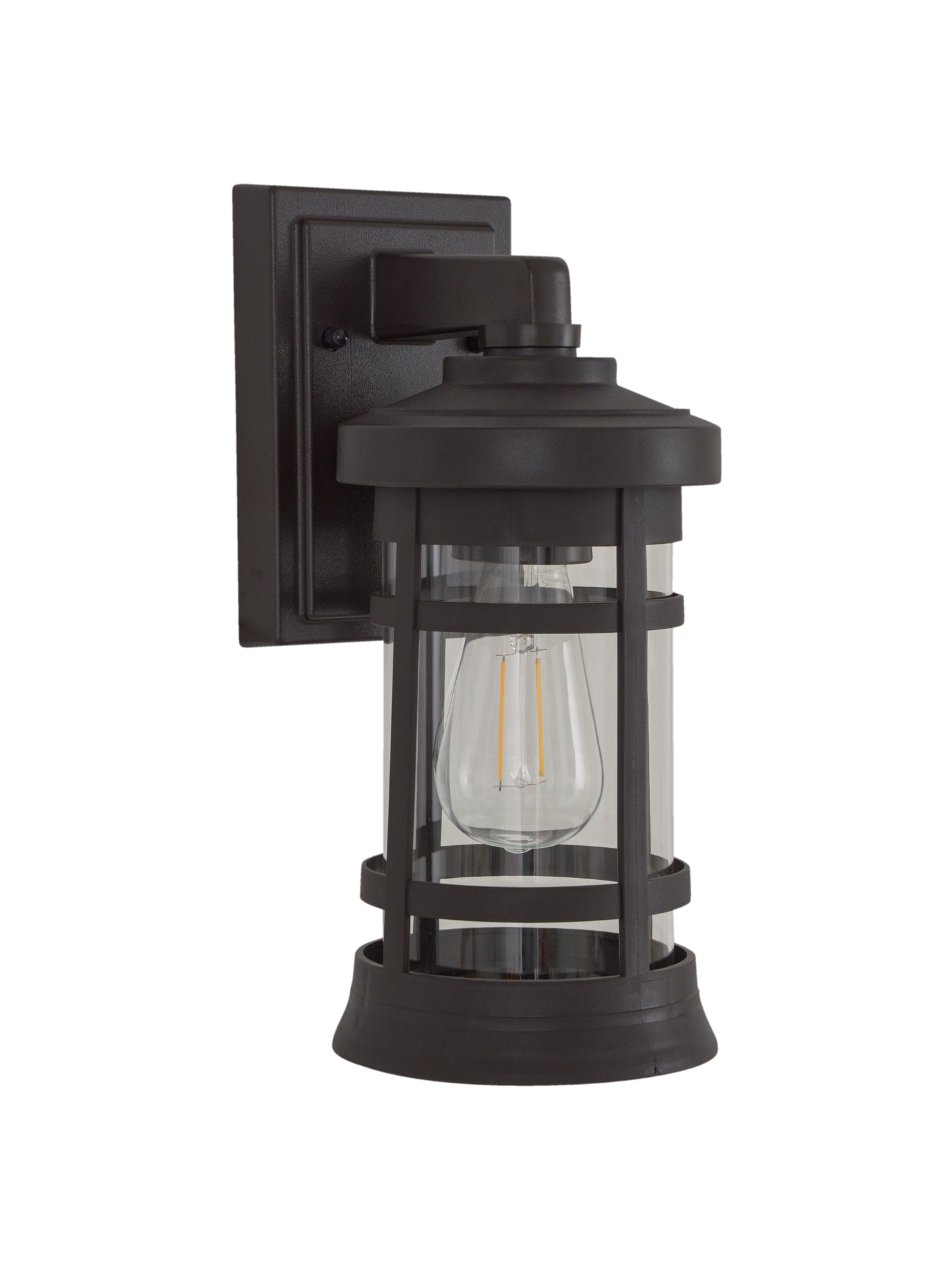 ZA2304-BZ-C - Resilience Lanterns 1 Light 13" High Outdoor Wall Lantern - Bronze