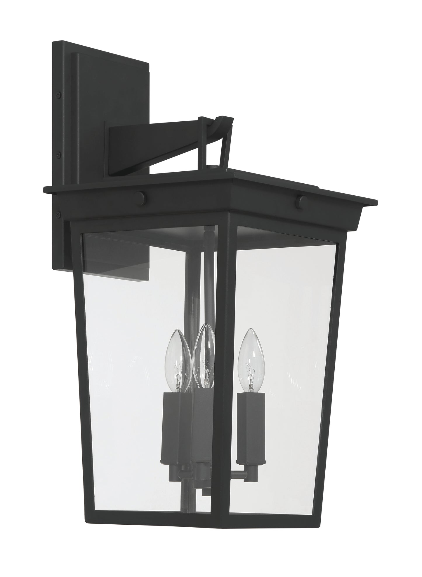 ZA7814-TB - Duncan 3 Light 22" High Outdoor Wall Lantern - Textured Black