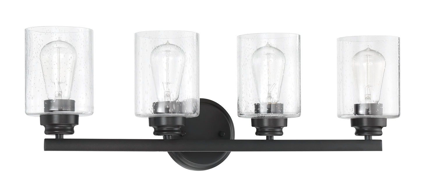 50504-FB - Bolden 4 Light 25" Wide Vanity Light - Flat Black