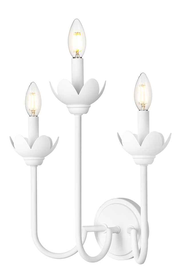 352-3S-TW - Allistair 3 Light Wall 16" Sconce - Tundra White