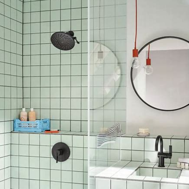 S6320EPBL - Velocity Two-Function 8" Diameter Spray Head Eco-Performance Rainshower - Matte Black